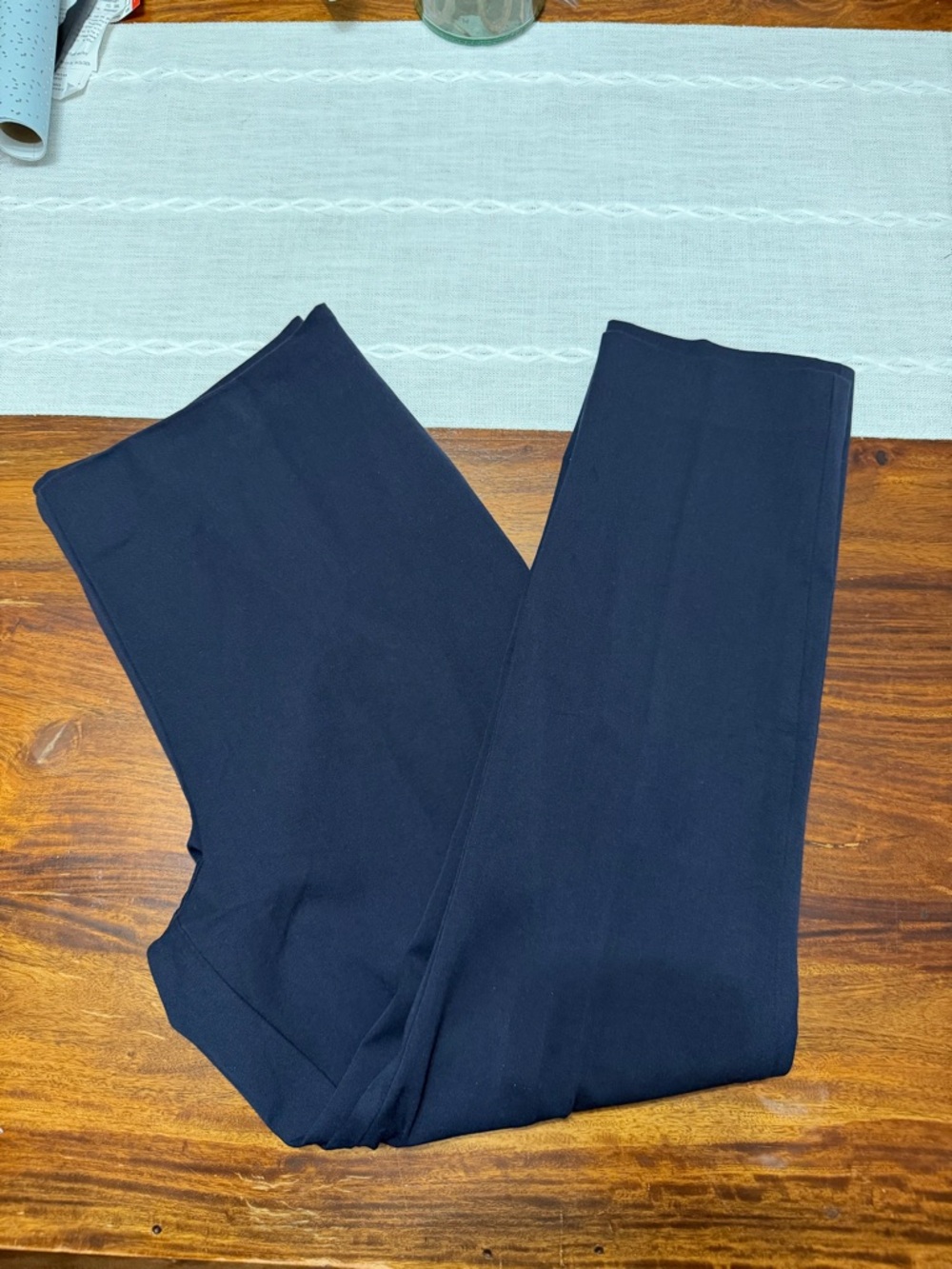 Lauren Ralph Lauren 14 Navy Side Zip Dress Pants - Straight Leg